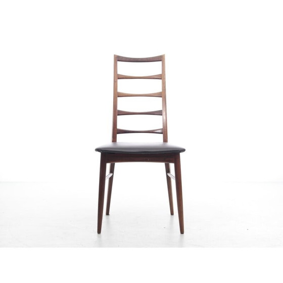 Image 1 of Set van 4 Scandinavische vintage stoelen Lis in leer van Niels Koefoed