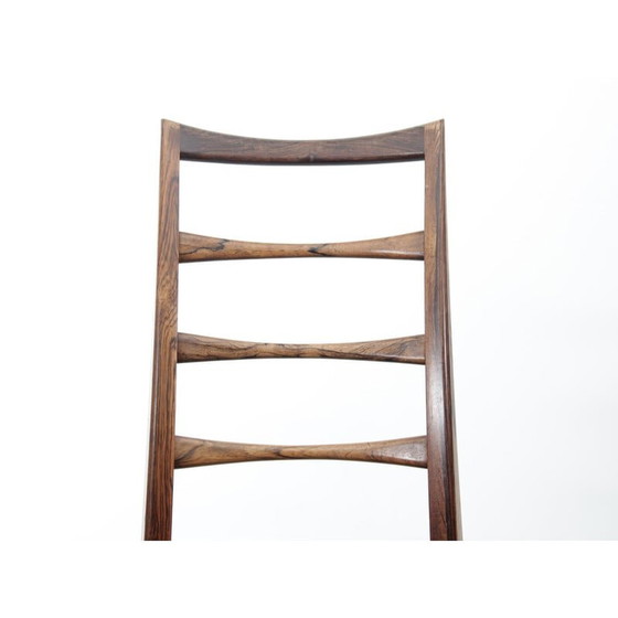 Image 1 of Set van 4 Scandinavische vintage stoelen Lis in leer van Niels Koefoed