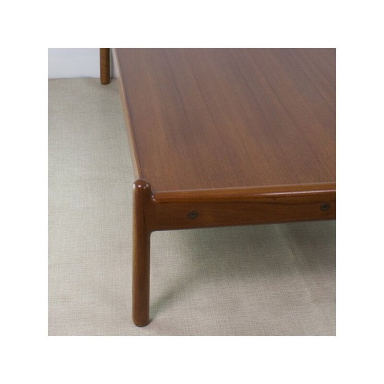 Image 1 of Scandinavische vintage teakhouten salontafel, 1960