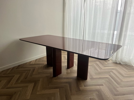 Image 1 of Gabrielle Paris Joe Rechthoekige Eettafel Bourgondisch, Rood Gelakt Hout