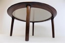Collectie Terra hout/glas salontafel
