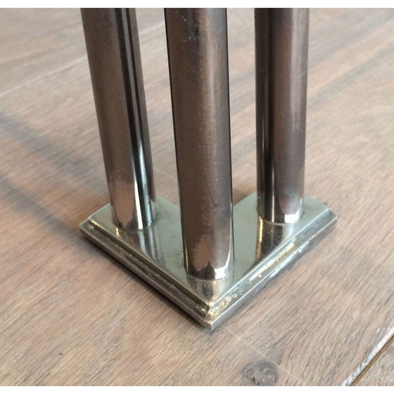 Image 1 of Vintage salontafel van chroom en plexiglas, 1970