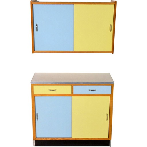 Vintage essenfineer dressoir, Duitsland 1950