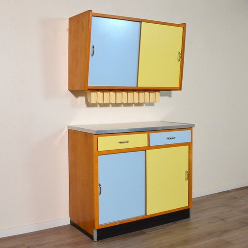 Vintage essenfineer dressoir, Duitsland 1950