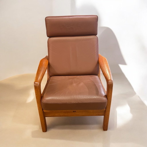 Deens design klassieke fauteuil van Jens-Juul Christensen voor JK Denemarken ca. 1960