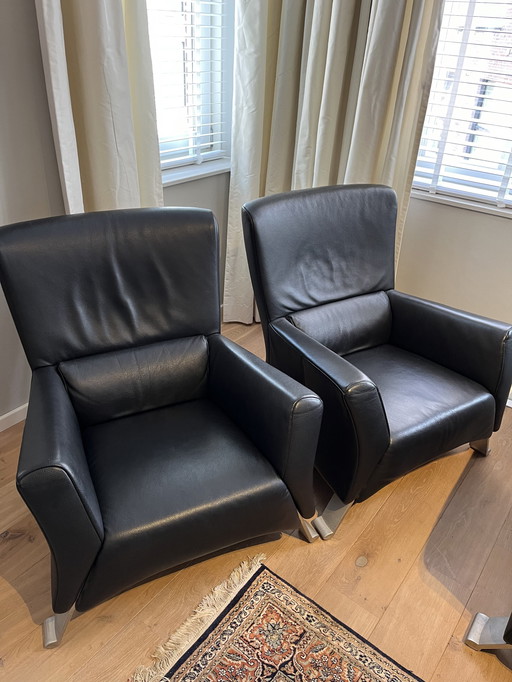 2x Rolf Benz fauteuil