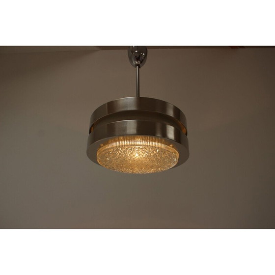 Image 1 of Vintage hanglamp van metaal en glas, Duitsland 1972