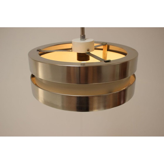 Image 1 of Vintage hanglamp van metaal en glas, Duitsland 1972