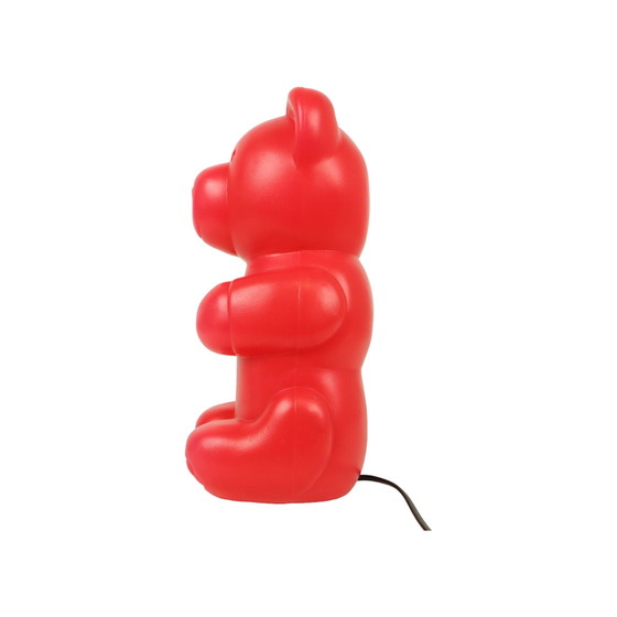 Image 1 of Rode Gummi Beer Lamp Messow Jaren 90 Vintage Pop Art Nachtlamp 31cm