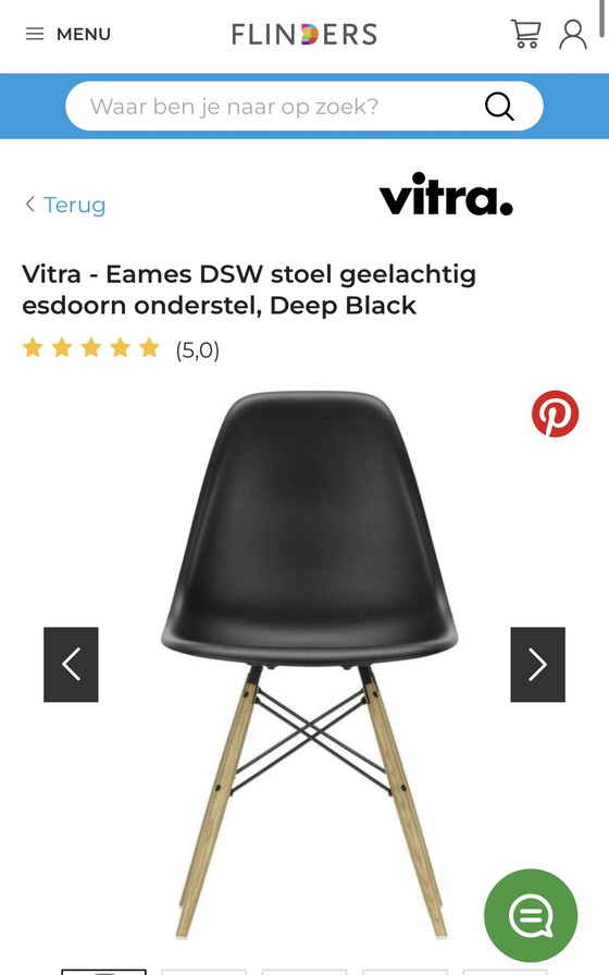 Image 1 of 2x Vitra Eames stoelen