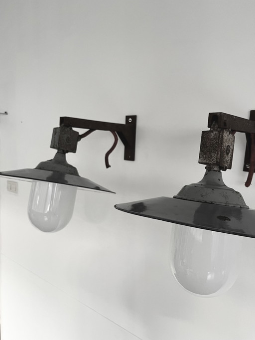 Set Fabriekslamp Van Designer H. W. K. (Harm W. Kuil)  