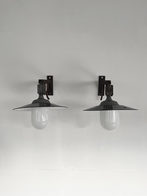 Image 1 of Set Fabriekslamp Van Designer H. W. K. (Harm W. Kuil)  