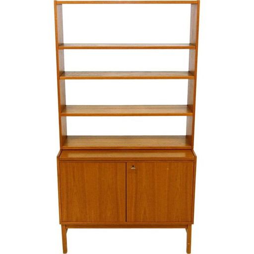 Vintage teakhouten secretaire, Zweden 1960