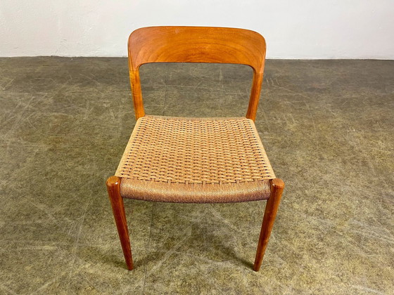 Image 1 of Set van 8 Niels Otto Møller stoelen teakhout Model 75 Deens Design 1960