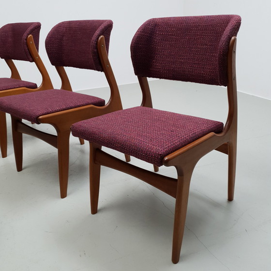 Image 1 of 5x Mid Century Deense eetkamerstoelen