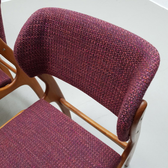 Image 1 of 5x Mid Century Deense eetkamerstoelen