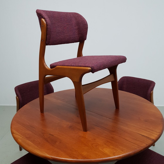 Image 1 of 5x Mid Century Deense eetkamerstoelen