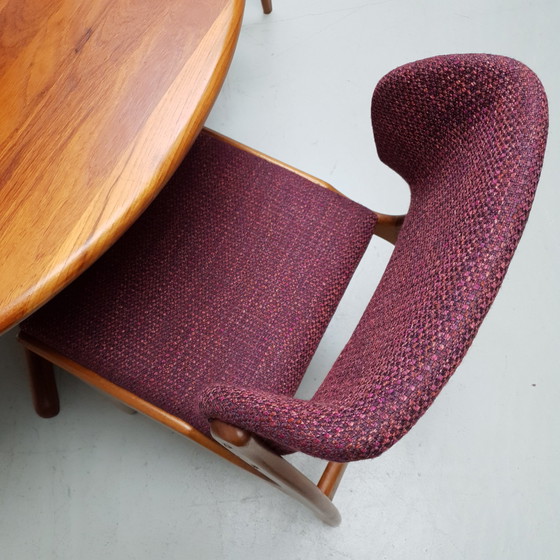 Image 1 of 5x Mid Century Deense eetkamerstoelen