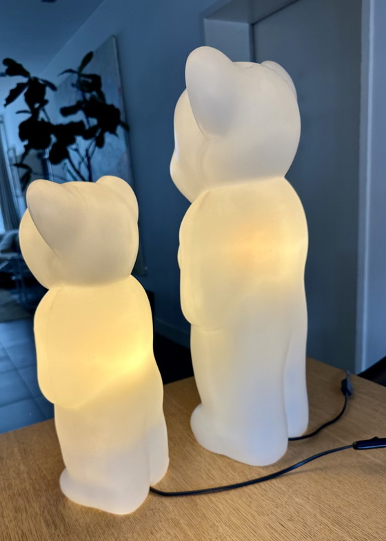 Image 1 of 2x Lumibär by Elmar Flötotto lamp