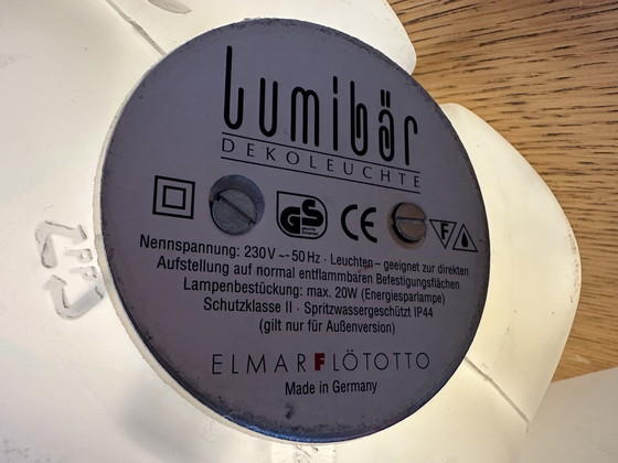 Image 1 of 2x Lumibär by Elmar Flötotto lamp