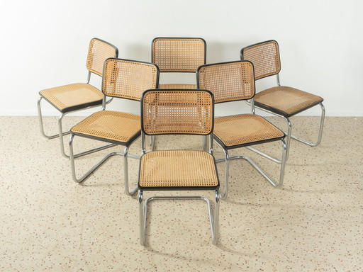 6x Thonet by Marcel Breuer model S 32 stoel