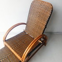 Vintage rotan lounge chair