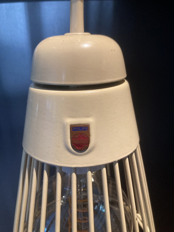 Image 1 of 2x Philips vintage hanglampen jaren 50