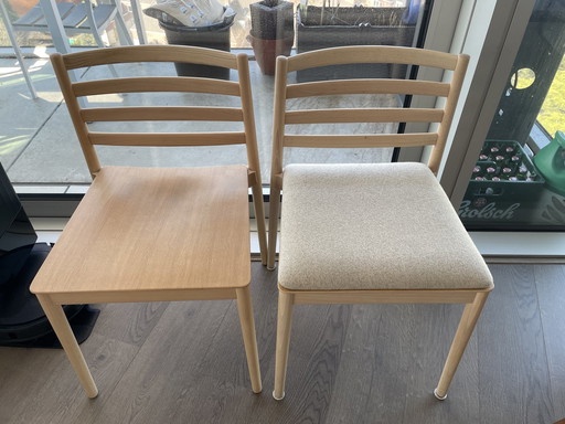 2x Andreu Houten Eetkamerstoelen