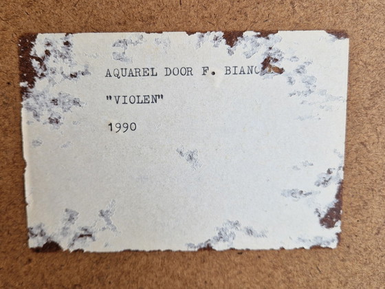 Image 1 of 2 Gesigneerde Aquarellen Van De Rotterdamse Kunstenaar Frans Bianchi 