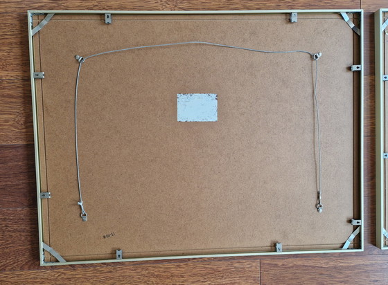 Image 1 of 2 Gesigneerde Aquarellen Van De Rotterdamse Kunstenaar Frans Bianchi 