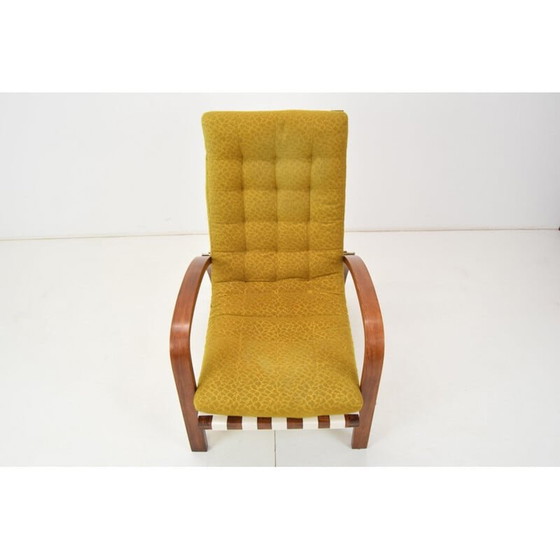 Image 1 of Art-deco vintage verstelbare fauteuil van Jindrich Halabala, jaren 1930