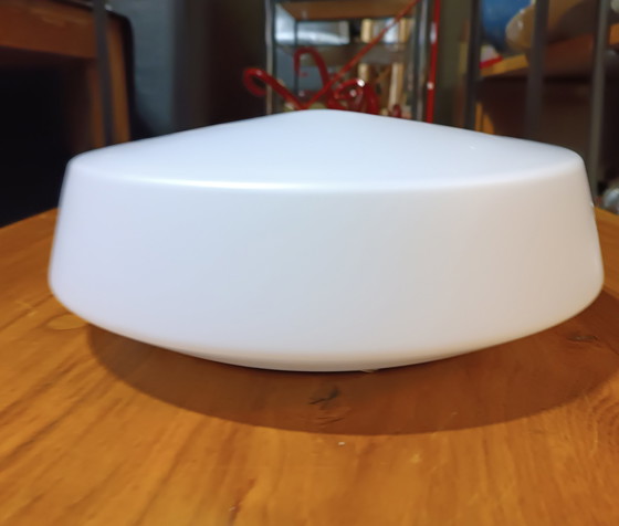 Image 1 of Vintage Bauhaus opaline plafondlamp