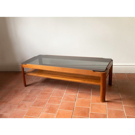 Image 1 of Vintage massief teakhouten salontafel voor Myer, Engeland 1960