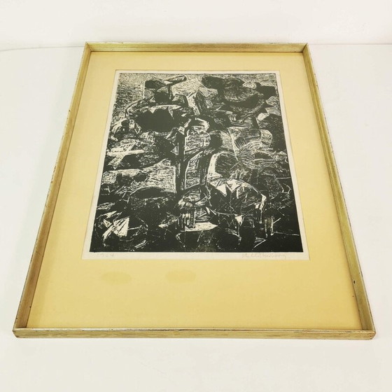 Vintage litho door Helle Thorborg, Denemarken 1964 – Wanddecoratie (photo 4 of 11)