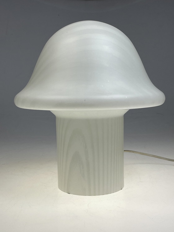 Image 1 of Peill & Putzler Xl Zebra Mushroom Tafellamp, Duitsland 1970-1980