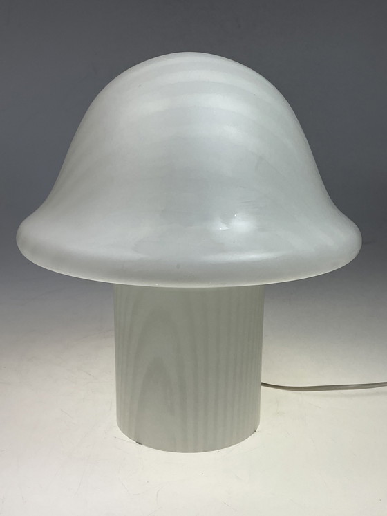 Image 1 of Peill & Putzler Xl Zebra Mushroom Tafellamp, Duitsland 1970-1980