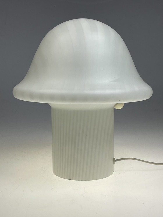 Image 1 of Peill & Putzler Xl Zebra Mushroom Tafellamp, Duitsland 1970-1980