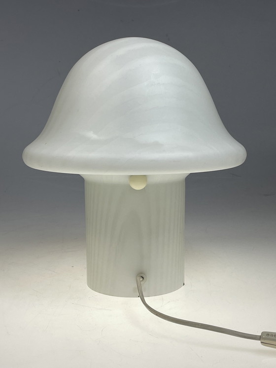 Image 1 of Peill & Putzler Xl Zebra Mushroom Tafellamp, Duitsland 1970-1980