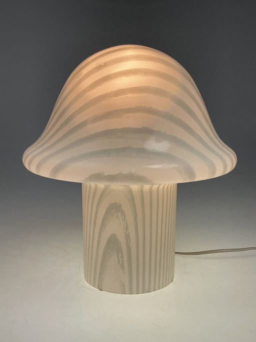 Peill & Putzler Xl Zebra Mushroom Tafellamp, Duitsland 1970-1980