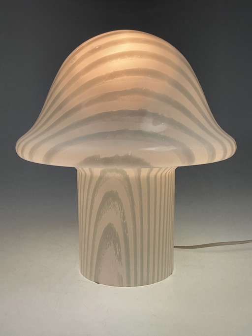 Peill & Putzler Xl Zebra Mushroom Tafellamp, Duitsland 1970-1980