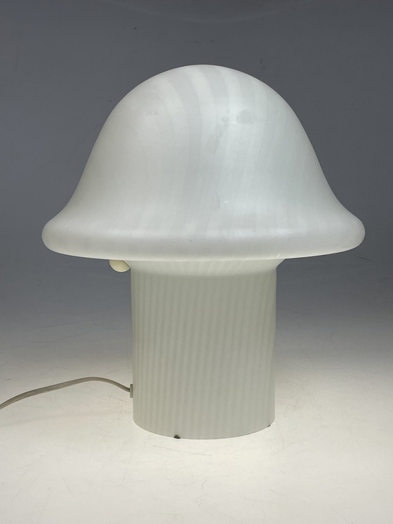 Image 1 of Peill & Putzler Xl Zebra Mushroom Tafellamp, Duitsland 1970-1980