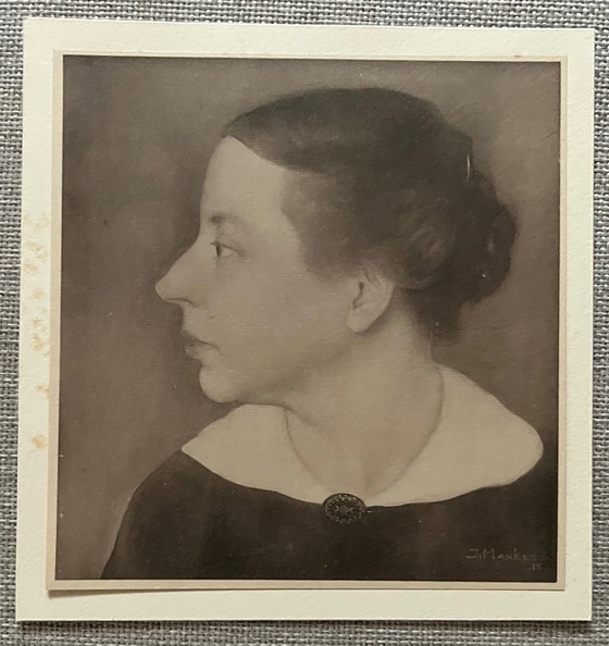 Image 1 of Jan Mankes 1889-1920 / 4 Originele Heliogravures Zelfportretten 1923