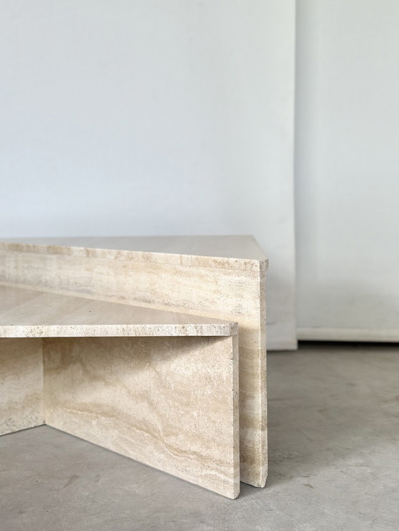 Image 1 of Vintage Travertine Coffeetable