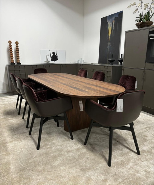 Arco Kami Tafel In Massief Walnoot 105X280Cm Showmodel Lp € 9.860,- 