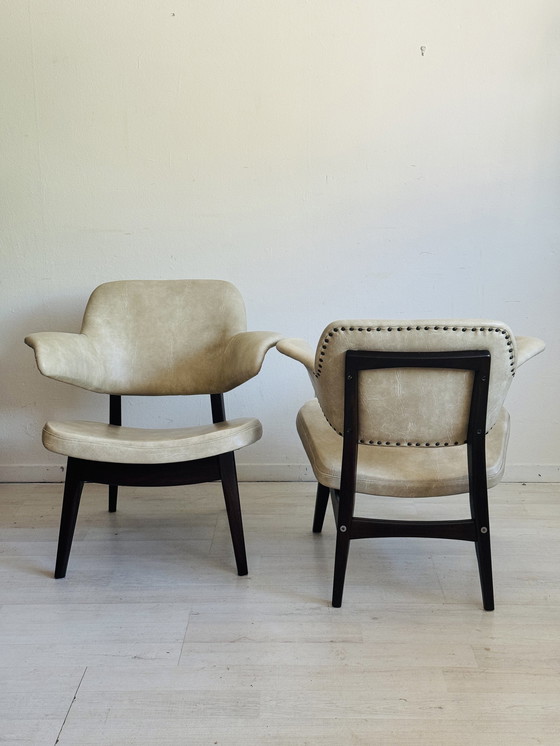 Image 1 of Vintage Penguin Cocktail Chairs Louis Van Teeffelen