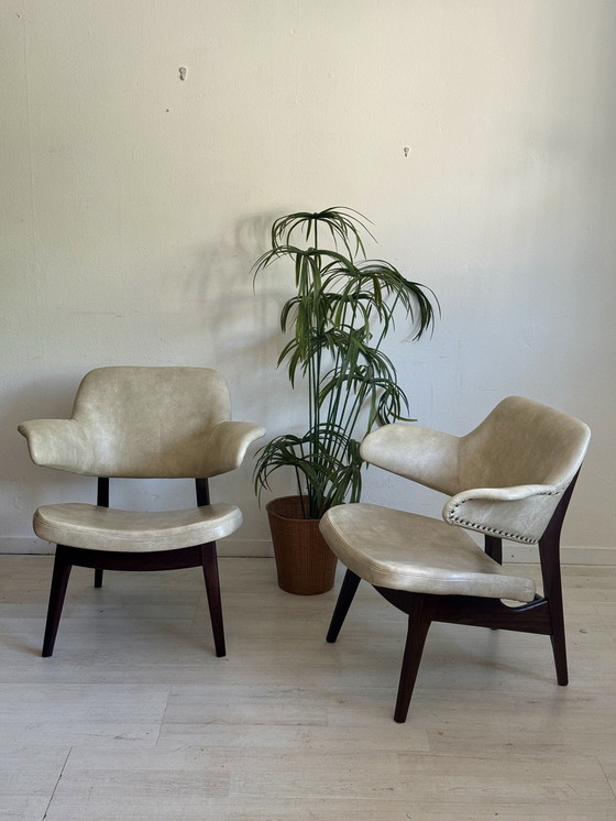 Image 1 of Vintage Penguin Cocktail Chairs Louis Van Teeffelen