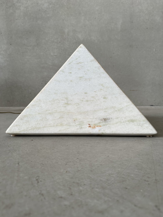 Image 1 of Marmeren piramide lamp