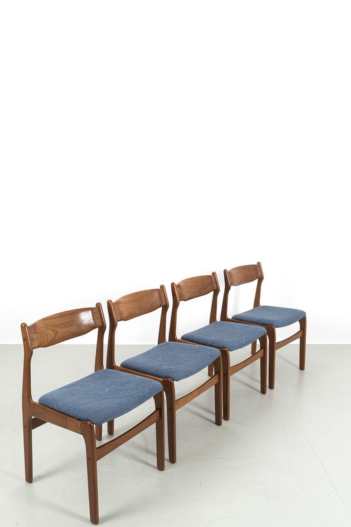 4x Vintage Deense stoel