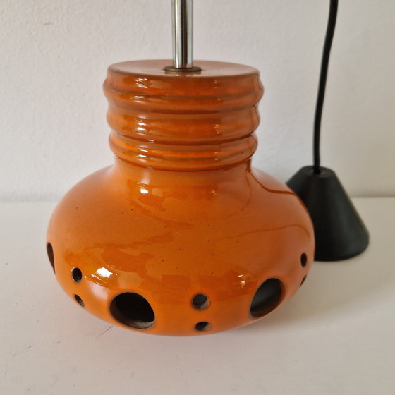 Image 1 of Herda Set Van 2 Oranje Vintage Hanglampen ²