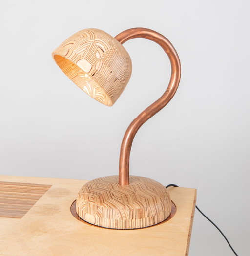 Handmade bureau+lamp